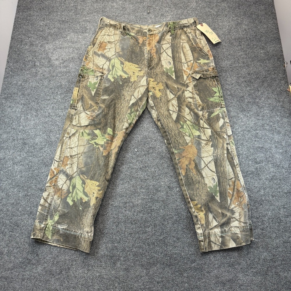 Vintage Ranger Cargo Pants Mens 38/28 Brown RealTree Camo Hunting Outdoor Y2K